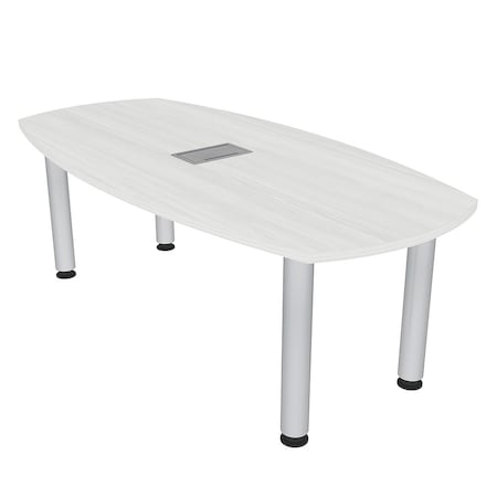 Skutchi Designs 33.5 in W, 59.5 in L, 29 in H, Engineered Wood Top, White H-ABOT-3460-PT-WC-EL